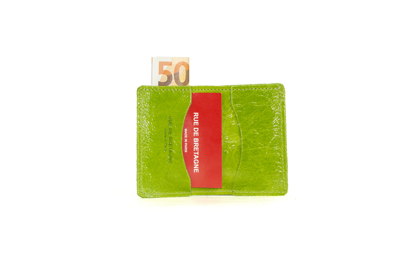 Porte Cartes - Vernis Anis
