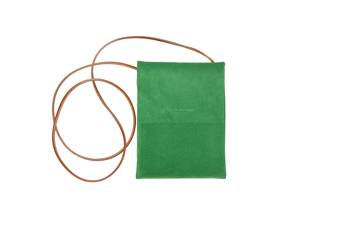 Bandoulière Medium – Vachette Velours Granny