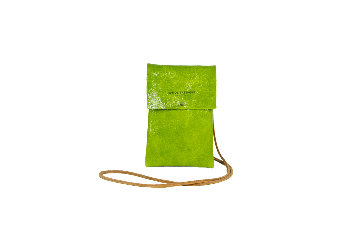 Bandoulière Small – Vernis Anis
