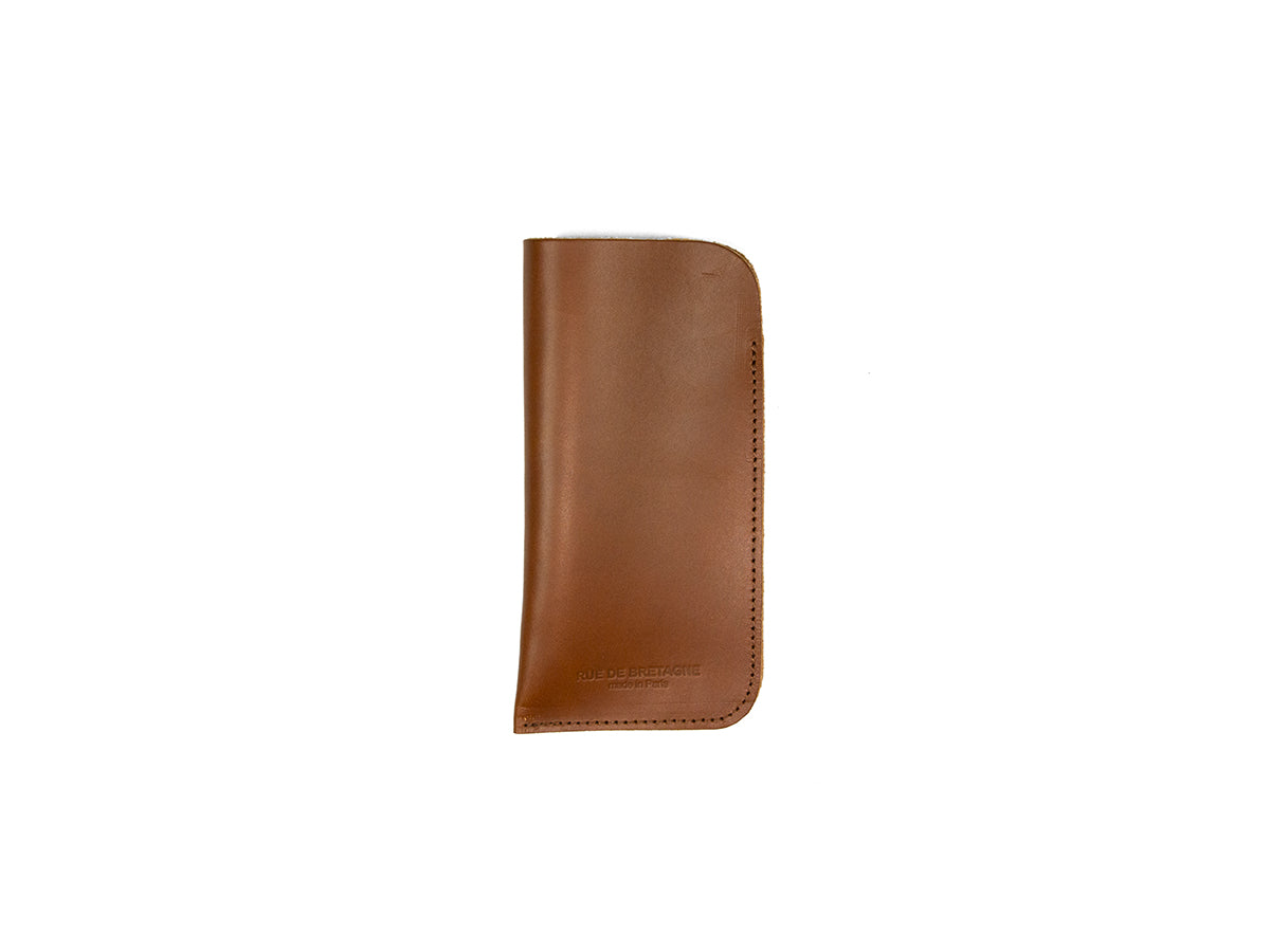 Etui à Lunettes – Cuir Camel