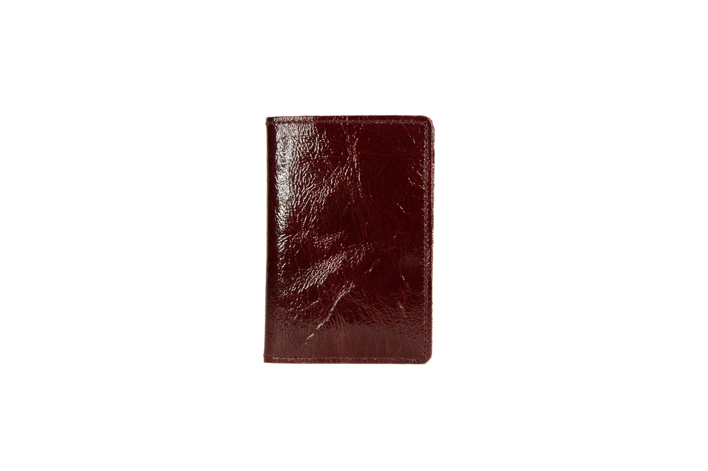 Etui Passeport – Vernis Bordeaux