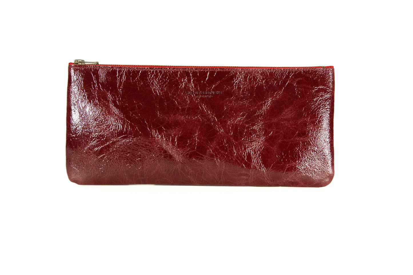 Long Pencil Case - Burgundy Varnish