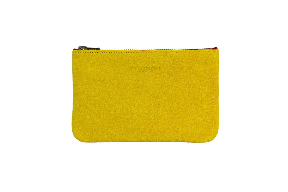 Trousse Small – Vachette Velours Jaune