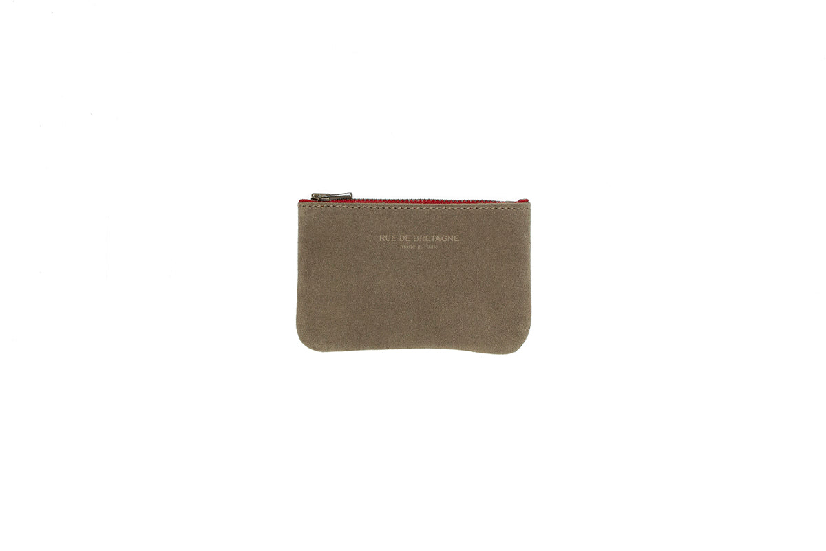 Trousse XX Small – Vachette Velours Taupe