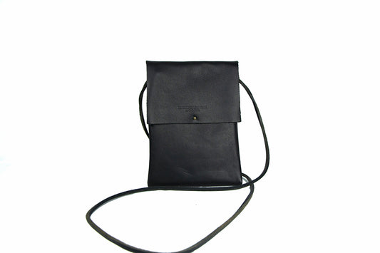 Medium Shoulder Strap – Black Leather