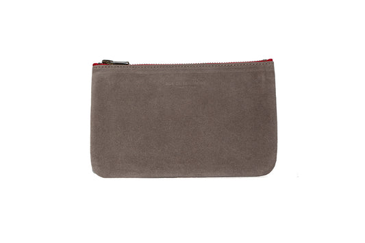Trousse Small – Vachette Velours Taupe