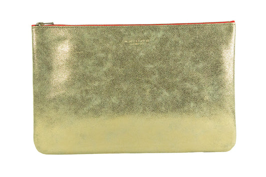 Trousse Large – Vachette Velours Brillant Or