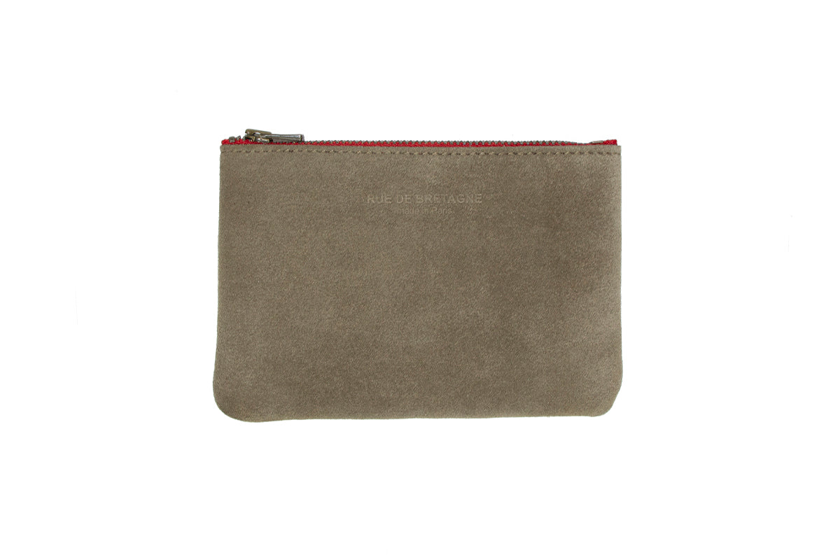 Trousse X-Small – Vachette Velours Taupe