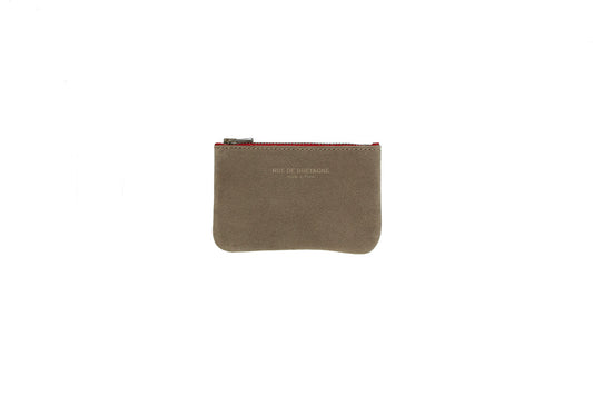 Trousse XX Small – Vachette Velours Taupe